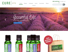 Tablet Screenshot of cureoils.com